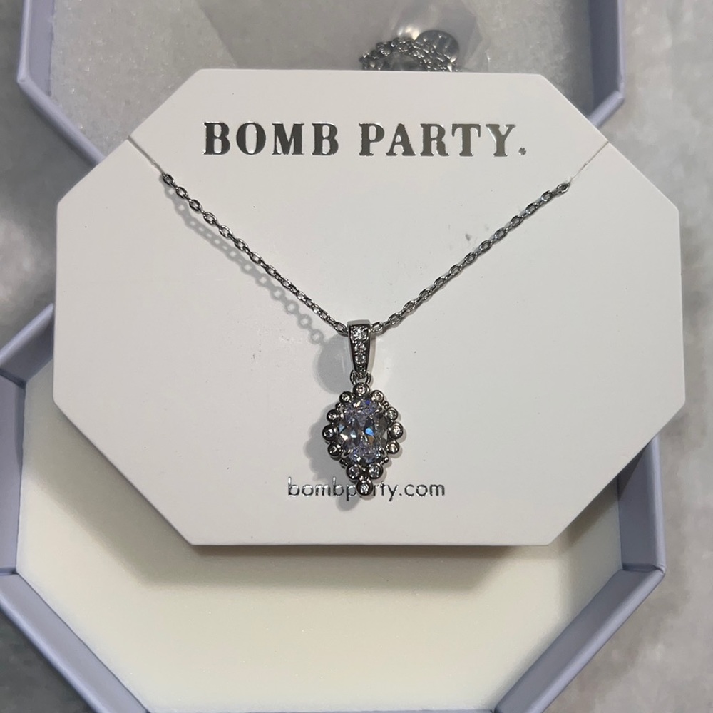 RBP Bomb Party Seek the Best Diamond Cubic Zirconia Necklace